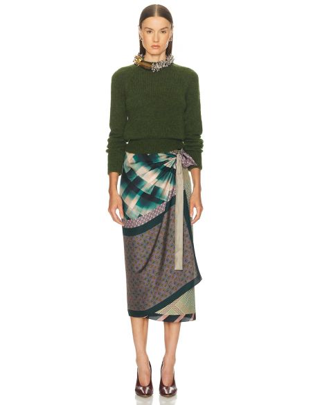 DARK GREEN TEXAS SWEATER