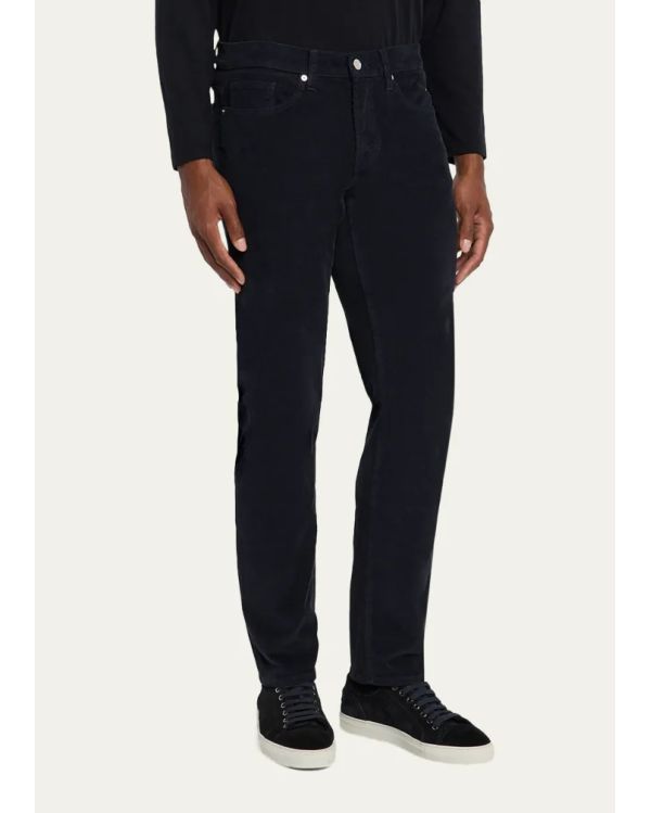 L'HOMME SLIM CORDUROY BLEU FONCÉ 2