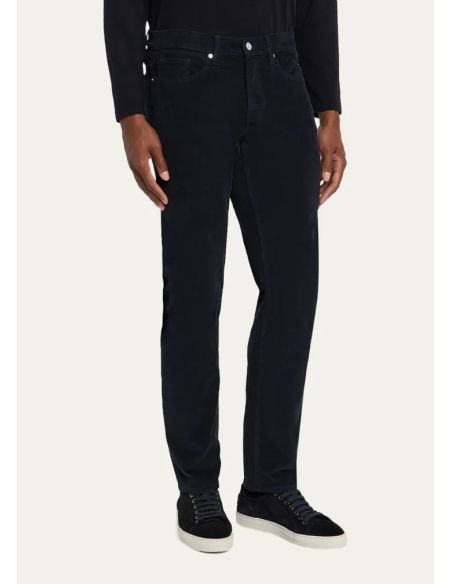L'HOMME SLIM CORDUROY BLEU FONCÉ