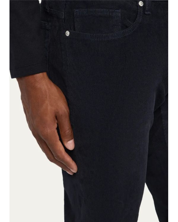L'HOMME SLIM CORDUROY BLEU FONCÉ