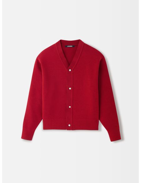 LE CARDIGAN DOPPIO MULTI-ROUGE