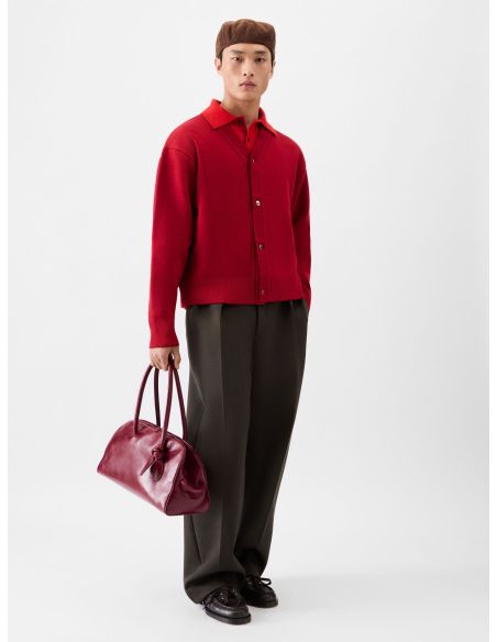 THE MULTI-RED DOPPIO CARDIGAN