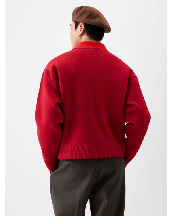 THE MULTI-RED DOPPIO CARDIGAN