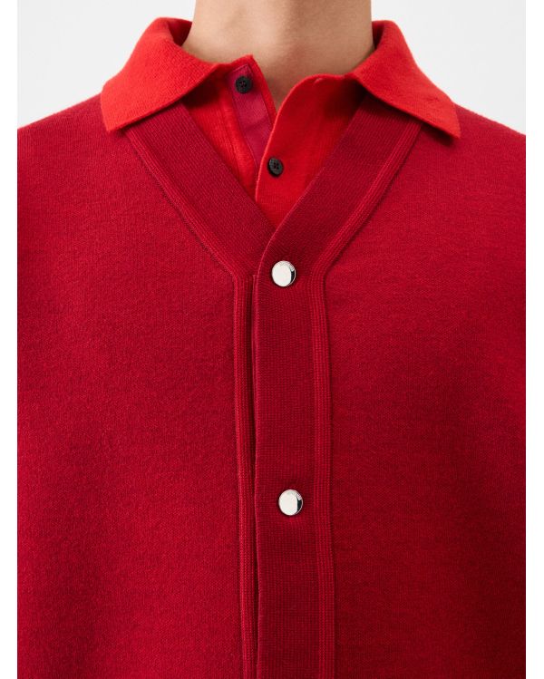 THE MULTI-RED DOPPIO CARDIGAN