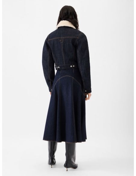 THE DARK NAVY DE-NÎMES OVALO BOMBER JACKET