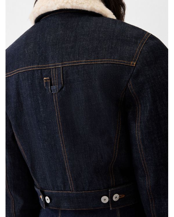 THE DARK NAVY DE-NÎMES OVALO BOMBER JACKET