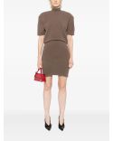 LA ROBE MAILLE CASTAGNA MARRON