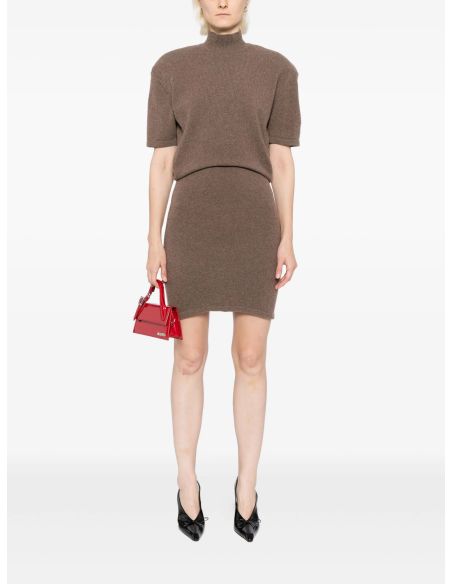 THE CASTAGNA KNIT DRESS BROWN