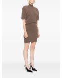 THE CASTAGNA KNIT DRESS BROWN