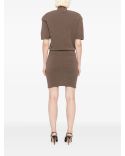 LA ROBE MAILLE CASTAGNA MARRON