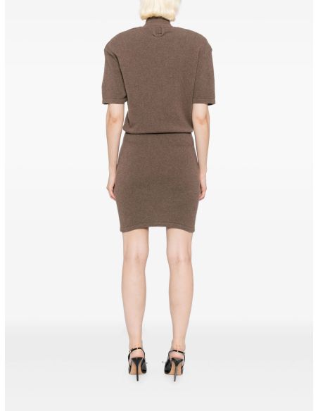 THE CASTAGNA KNIT DRESS BROWN
