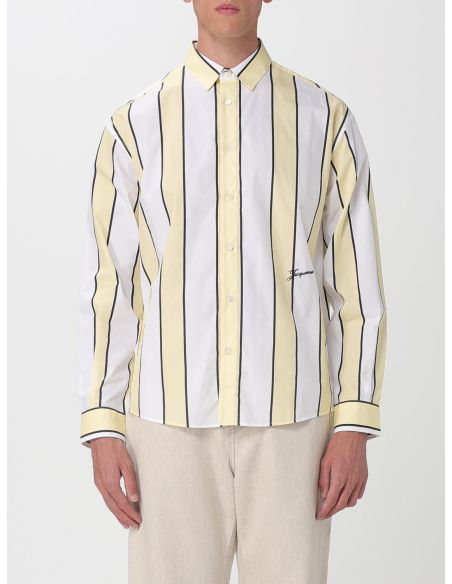 LA CHEMISE SIMON IMPRIMÉ À RAYURES BLANC ET JAUNE