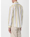 THE SIMON SHIRT WITH WHITE AND YELLOW STRIPED PRINT