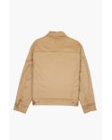 CAMEL/COFFEE/CREAM WOOL TRUCKER JACKET