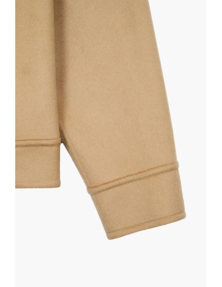 VESTE TRUCKER LAINE CAMEL/CAFE/CREME
