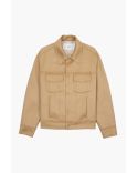 VESTE TRUCKER LAINE CAMEL/CAFE/CREME