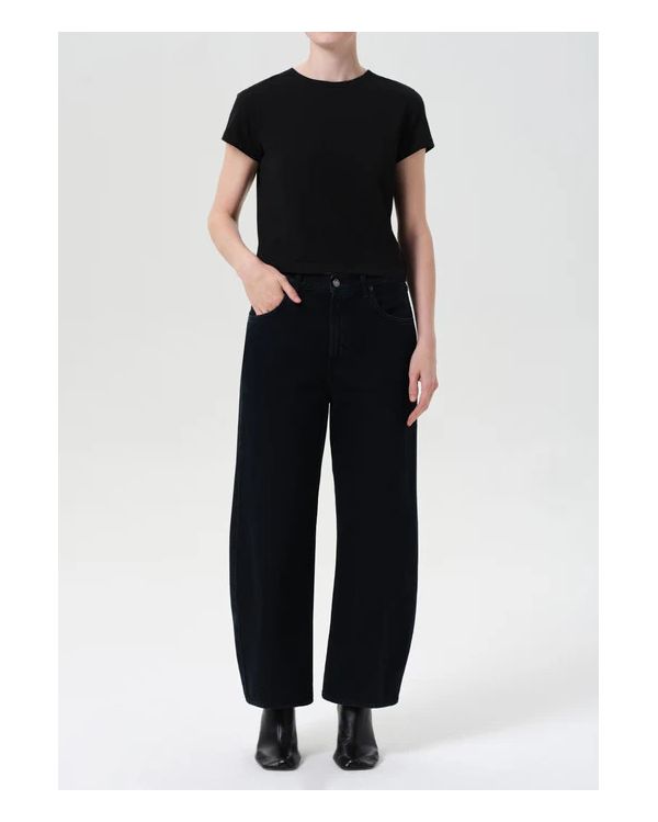 LOW CURVE CROP JEAN CRUSHED