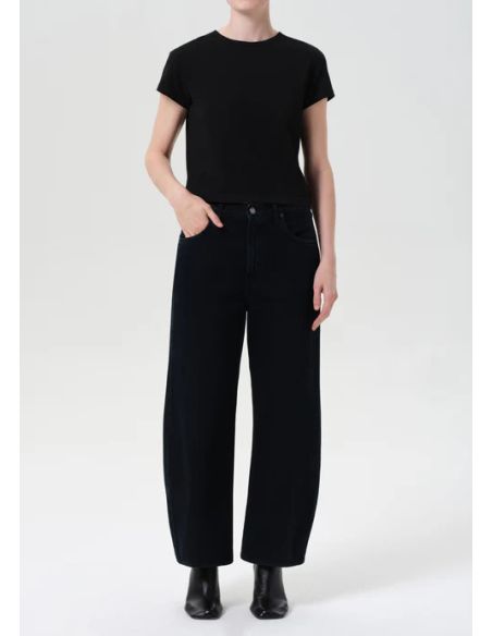 LOW CURVE CROP JEAN CRUSHED