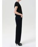 JEAN COURT COUPE BASSE DENIM DÉLAVÉ NOIR