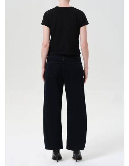 LOW CURVE CROP JEAN CRUSHED