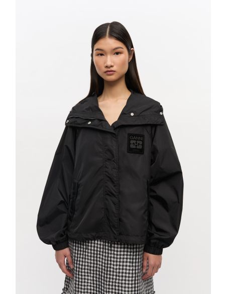 BLACK NYLON JACKET