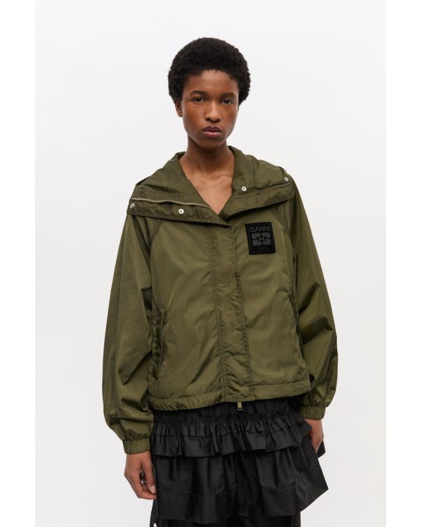 KALAMATA GREEN NYLON JACKET