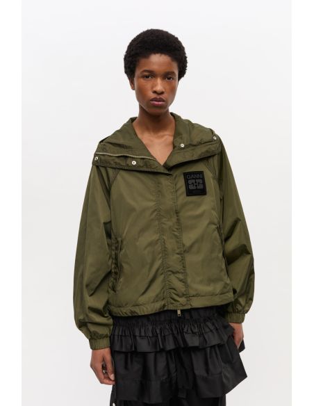 KALAMATA GREEN NYLON JACKET