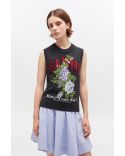 PULL SANS MANCHES LAINE GRIS FONCÉ PHANTOM