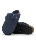 MULES BOSTON FOURRURE D'AGNEAU NOUVEAU BLEU MARINE