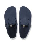 NEW NAVY LAMB FUR BOSTON MULES