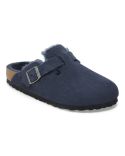 NEW NAVY LAMB FUR BOSTON MULES