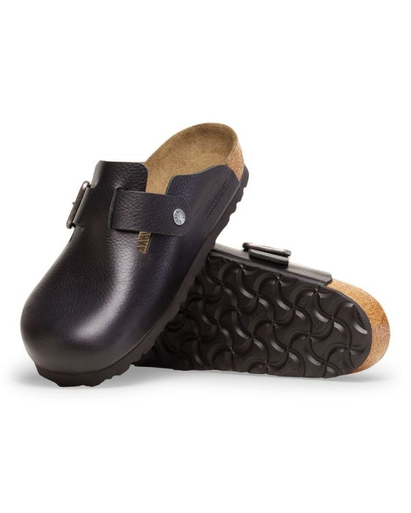 VINTAGE WOOD BLACK BOSTON WB MULES