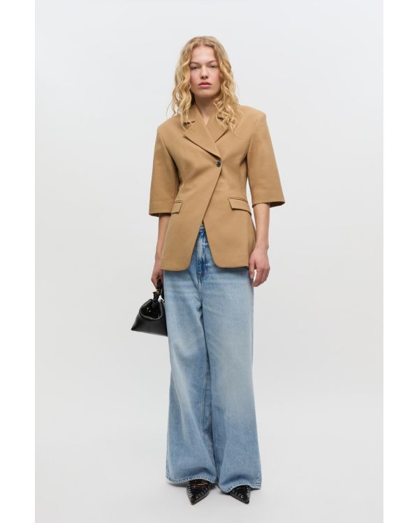 LIGHT BLUE STONE BAGGY JEANS