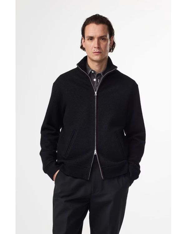 GILET BOILED ZIP HYBRID NOIR