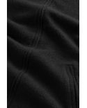 BLACK HYBRID BOILED ZIP VEST