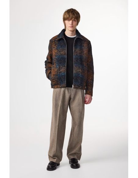 VESTE GAEL JACQUARD BLEU MULTI