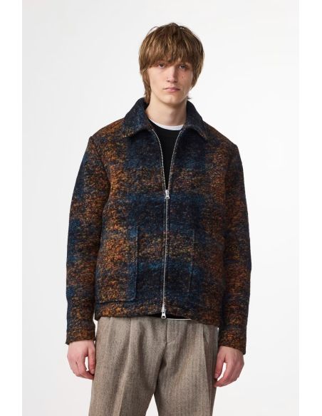 VESTE GAEL JACQUARD BLEU MULTI