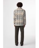 BLAZE JACQUARD OVERSHIRT ECRU MULTI