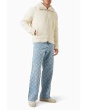 RIBBED PADDED JACKET WHITE