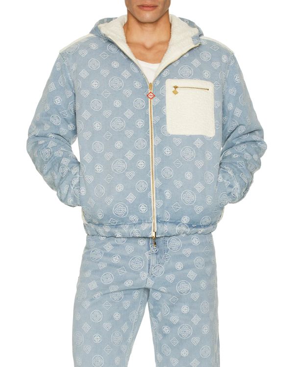BLOUSON RÉVERSIBLE MONOGRAM DENIM