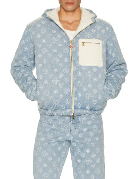 BLOUSON RÉVERSIBLE MONOGRAM DENIM