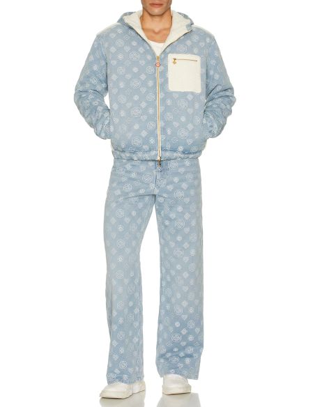 BLOUSON RÉVERSIBLE MONOGRAM DENIM