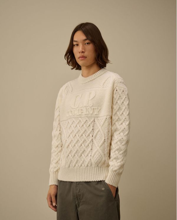 PULL EN LAINE SHETLAND GAZE BLANCHE