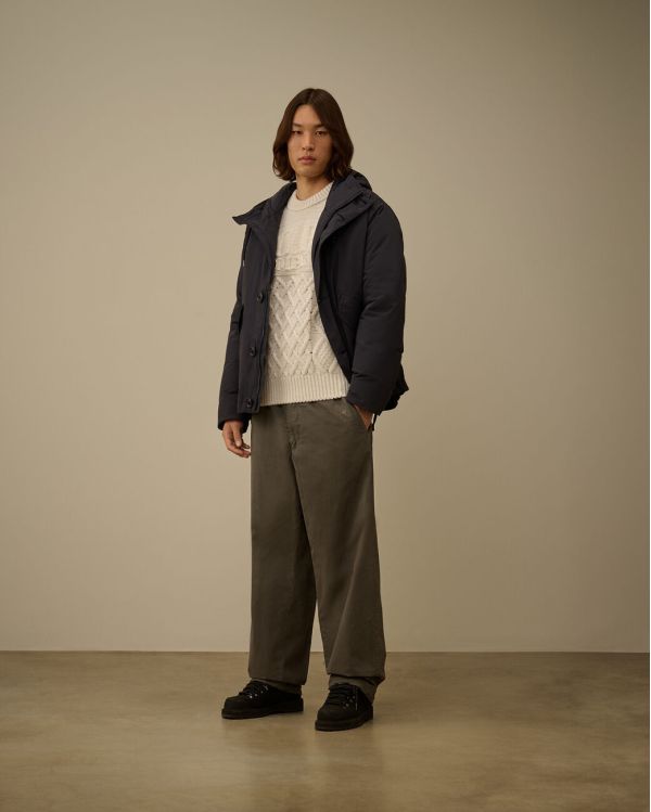 PULL EN LAINE SHETLAND GAZE BLANCHE