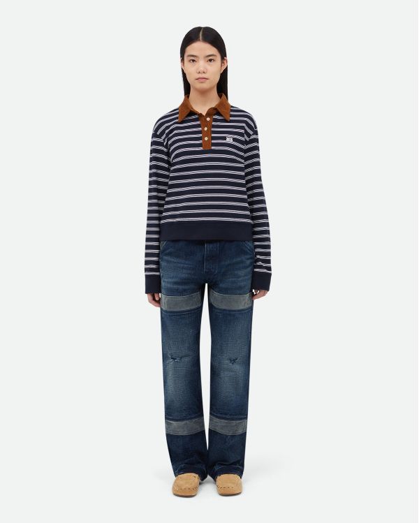 THE BLUE STRIPED REFLECTIONS POLO