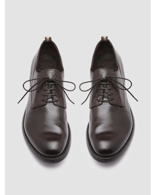 HIVE BROWN LEATHER DERBIES EBANO 2