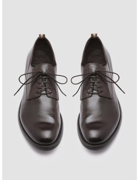 DERBIES HIVE CUIR MARRON EBANO