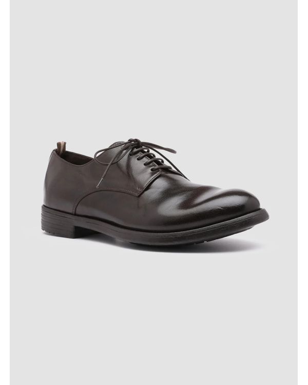 DERBIES HIVE CUIR MARRON EBANO