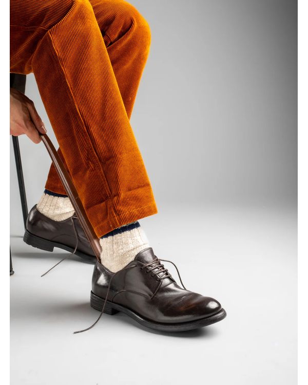 HIVE BROWN LEATHER DERBIES EBANO