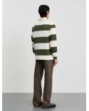 RUGBY POLO 1.0 BROWN NAVY STRIPES